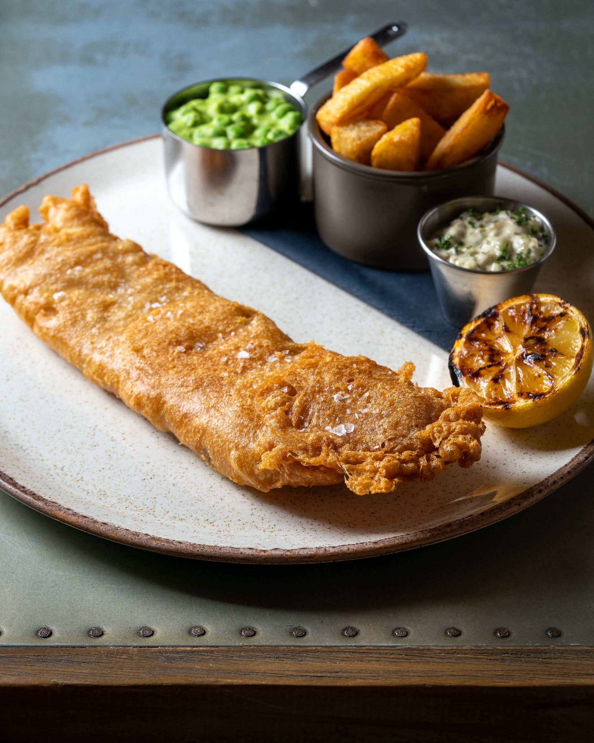 Fish and chips at The Goose