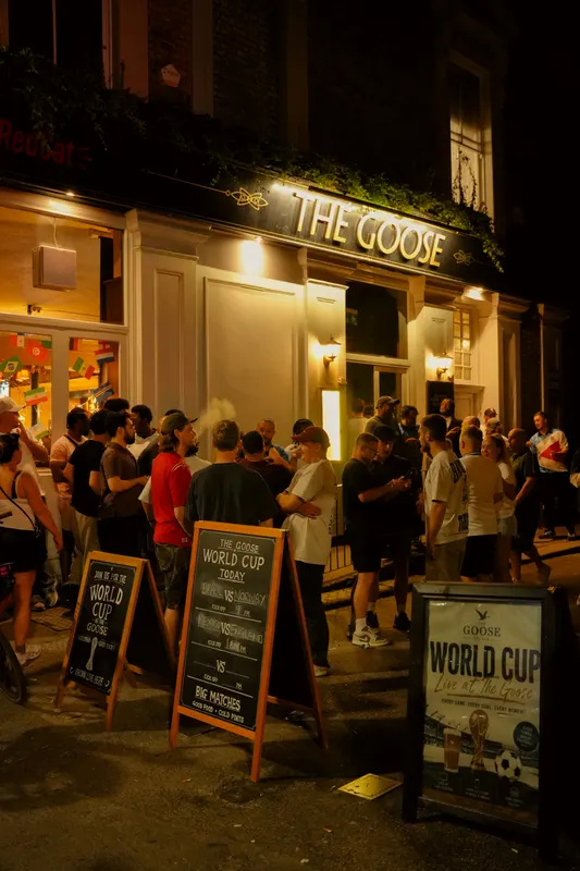 Mexico vs England at The Goose, Fulham